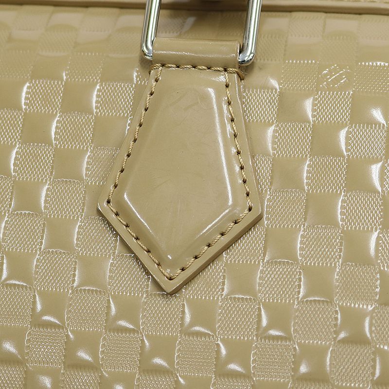 Louis Vuitton Speedy Cube MM Damier Faceted Handbag Leather M48905 Beige Women