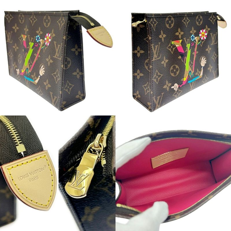 Louis Vuitton M13762 Monogram Trio Poche Toilette X Takashi Murakami