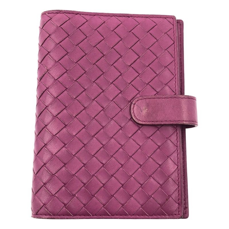 Bottega Veneta Intrecciato Leather Diary Notebook - Purple - Women