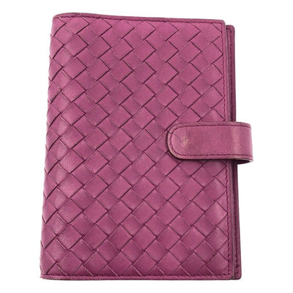 Bottega Veneta Intrecciato Leather Diary Notebook - Purple - Women