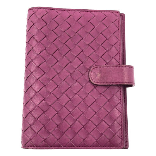 Bottega Veneta Intrecciato Leather Diary Notebook - Purple - Women