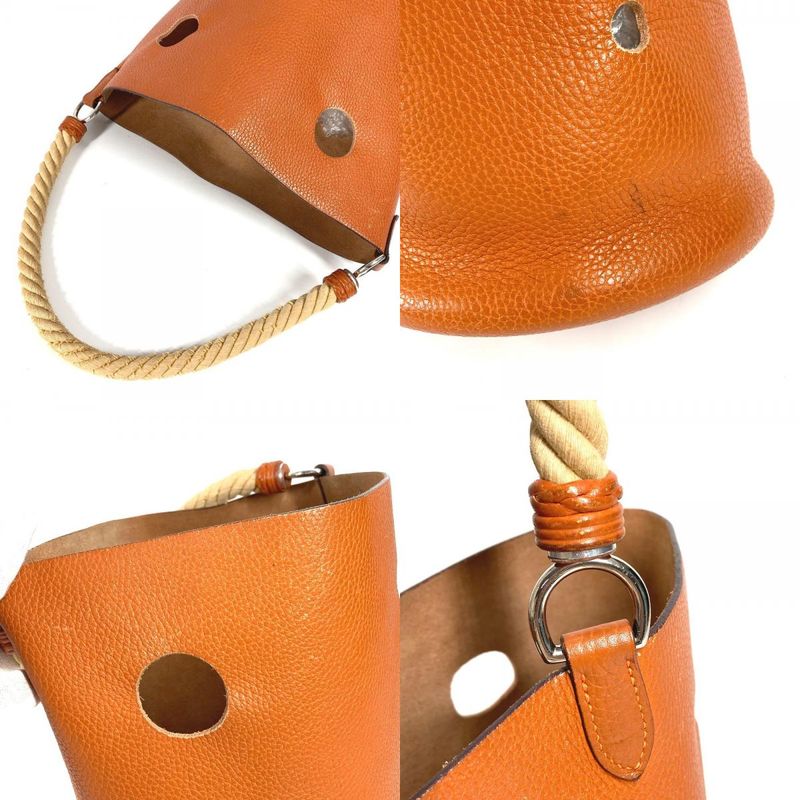 Hermes Shoulder Bag Mangeoir MM Mangeoir MM Taurillon Cles Mance Orange