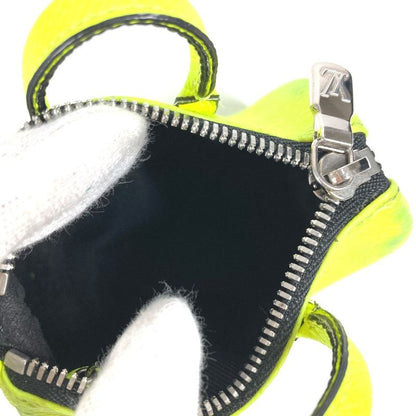 Louis Vuitton Key Holder Porte Cles Mini Keepall M01048 Taiga Leather Yellow