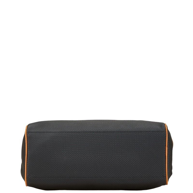 Saint Laurent Mini Boston Bag Handbag Black Brown PVC Leather Women Saint