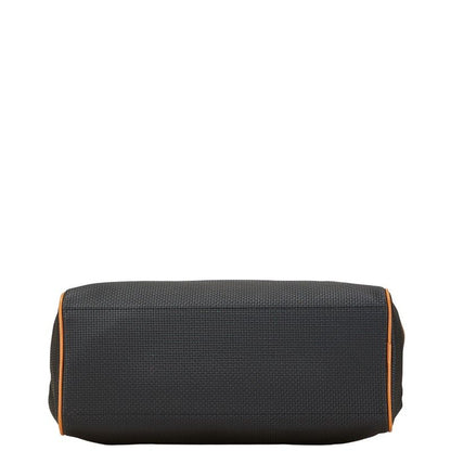 Saint Laurent Mini Boston Bag Handbag Black Brown PVC Leather Women Saint