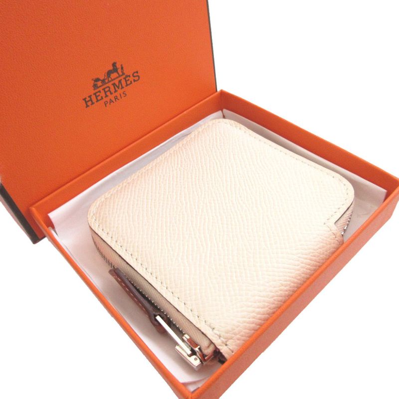 Hermes Azap Compact Mini Silk Quin U Engraved (2022) Vaux Epson Nata Coin Case