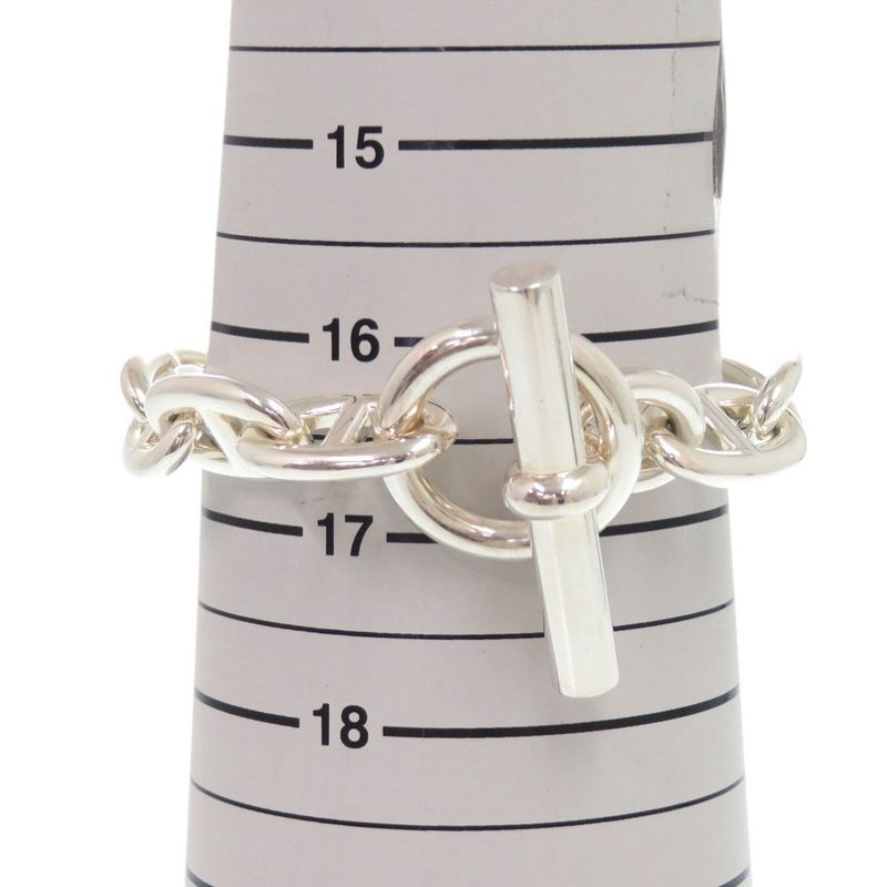 Hermes Chaine D'ancre TGM 11 Frames Silver 925 Bracelet 1502 Hermes