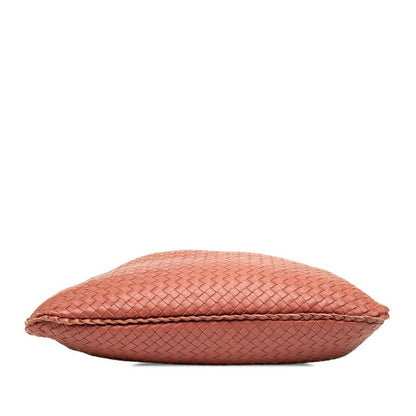 Bottega Veneta Intrecciato One Shoulder Bag Brown Leather Women Bottega Veneta