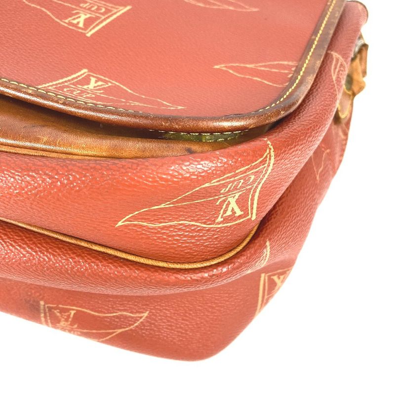 Louis Vuitton Shoulder Bag Calvi M80028 Canvas Avogany Orange