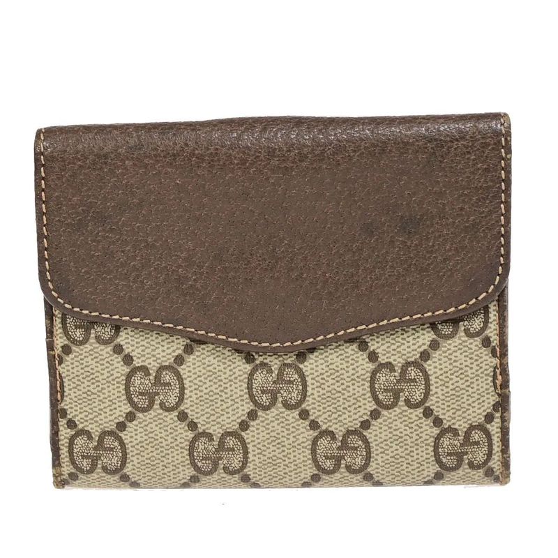 Gucci GG Cherry Bifold Wallet Compact Wallet Vintage 09bs115