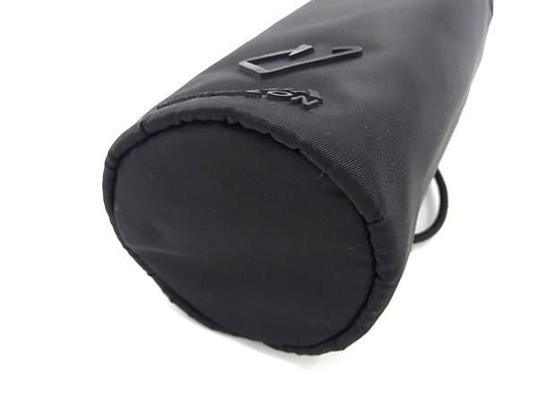 Prada 2xd004 Linylon Bottle Holder Bottle Case Women's Black Av8874