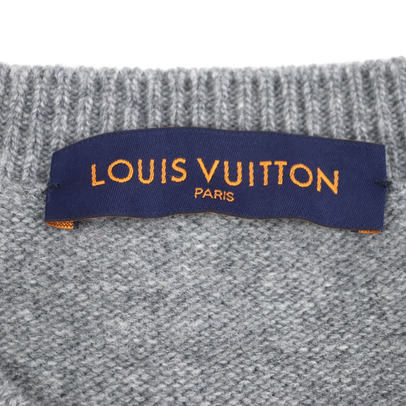  Louis Vuitton 22SS Taiga - Intarsia 100% Wool Amen Break Crew Neck Knitted