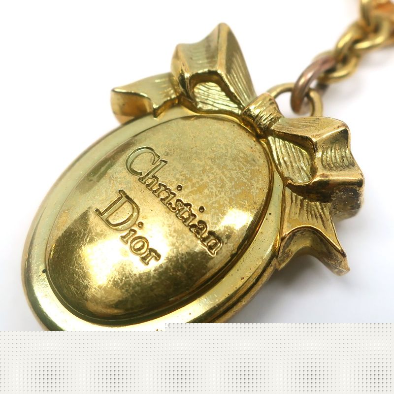 [dior]christian DIOR Gold Plated Gold Ladies Key Holder