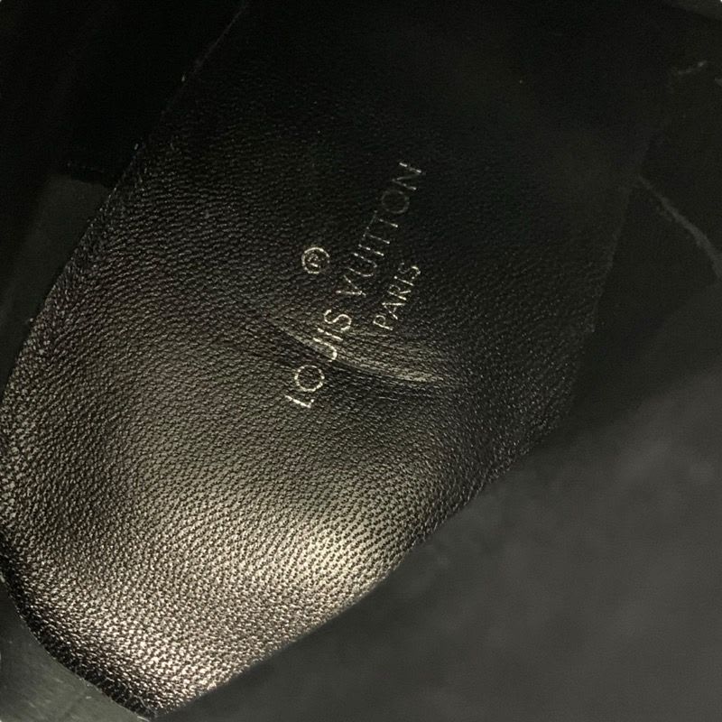Louis Vuitton Afterglow Line Monogram Boots Short Shoes Leather Black