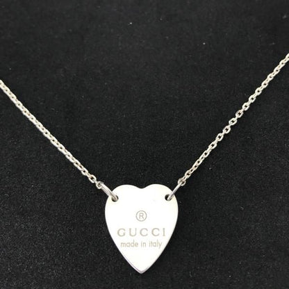 Gucci Logo Necklace Silver