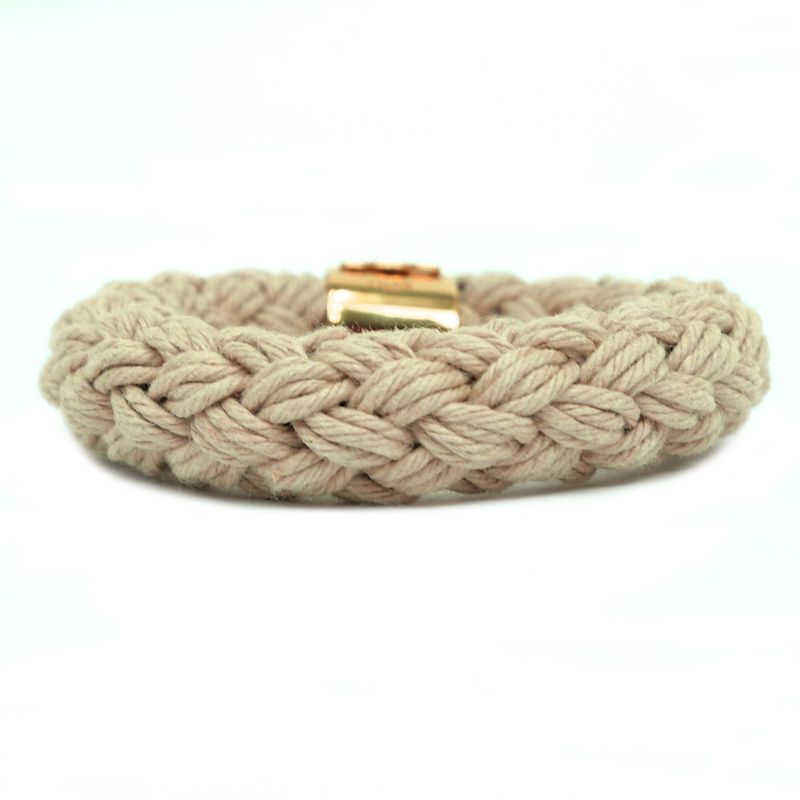 Celine Pendant Top Scrunchie Beige Gold Hardware Plated Accessory-