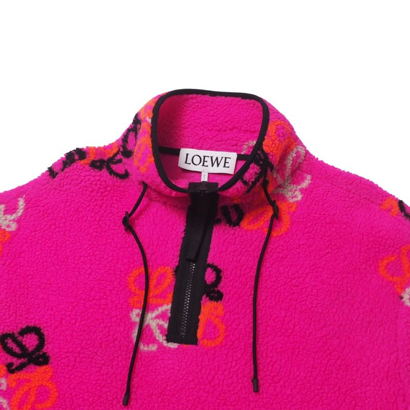 Loewe Jacket Size M Pullover Anagram Jacquard Fleece Jacket 20250404 Ra3995