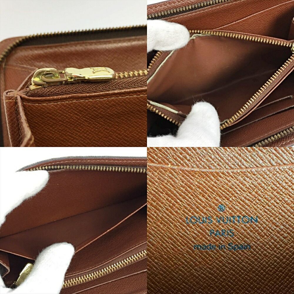 Louis Vuitton Portomone Zip Long Wallet Round Zip M61727 Monogram