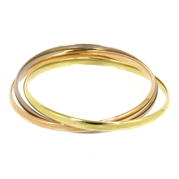 Cartier Trinity Bracelet Classic Model 18K Yellow Gold 18K White Gold 18K Pink
