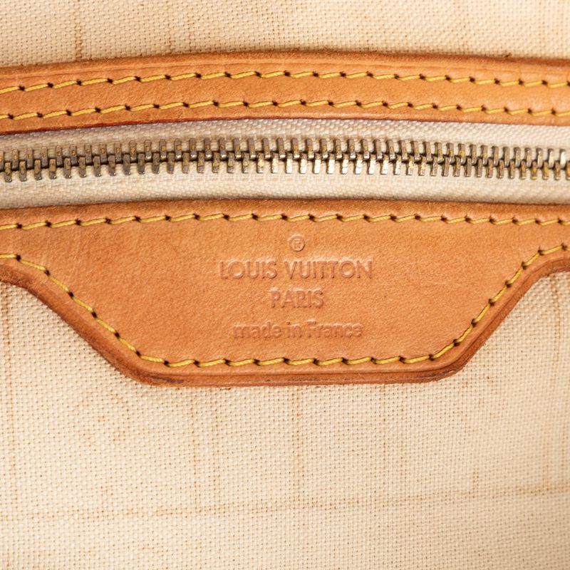 Louis Vuitton Neverfull White Damier Azure AB