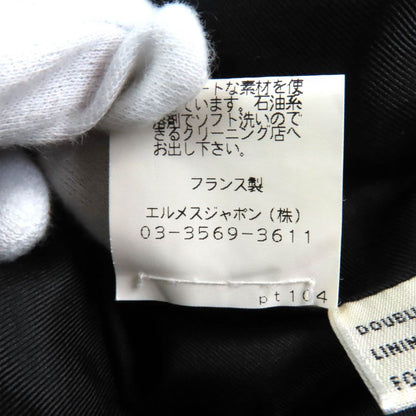 Hermes Vintage Wool Silk Blend Margiela Period H Pattern Pants Gray Black 34