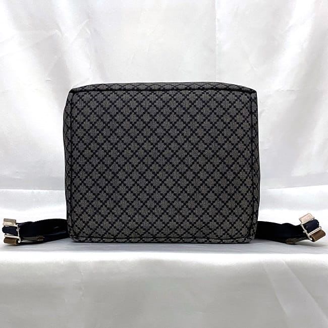 Gucci Backpack Navy Gray Diamante