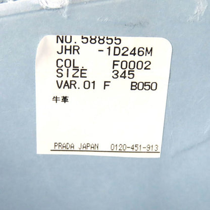 Prada 1d246m Chocolate Triangle Logo Patent Leather Loafers Black 34.5 W/box/sto