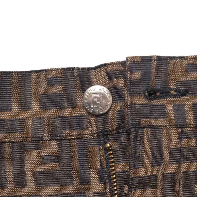 Fendi Mini Skirt Size 38 FF Double F Zucca Allover Tight Skirt 20250724 Ra5597