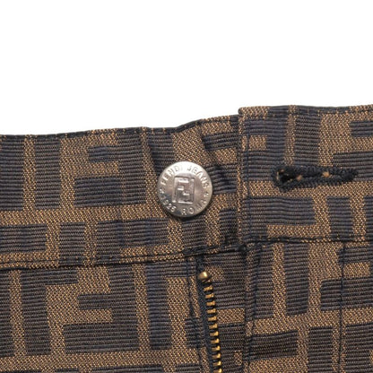 Fendi Mini Skirt Size 38 FF Double F Zucca Allover Tight Skirt 20250724 Ra5597