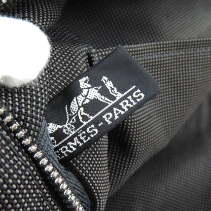 Hermes Yale Line GM Serie Button Canvas Large Shape Tote Bag Boston Bag Gray