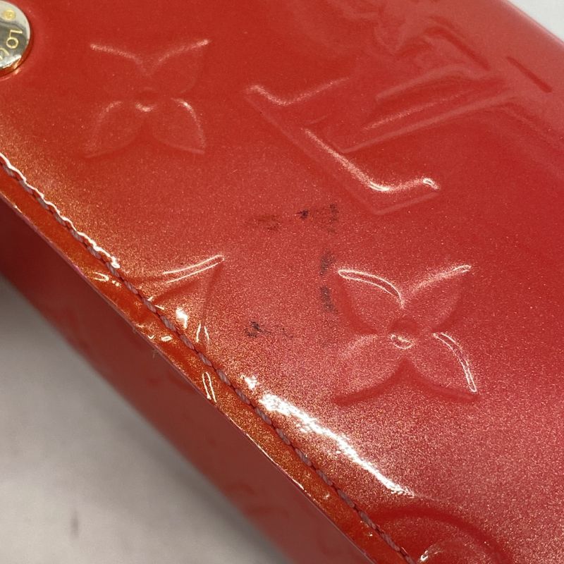 Louis Vuitton Long Wallet Vernis Pochette Porte Monet Cles Di M9140f Raspberry
