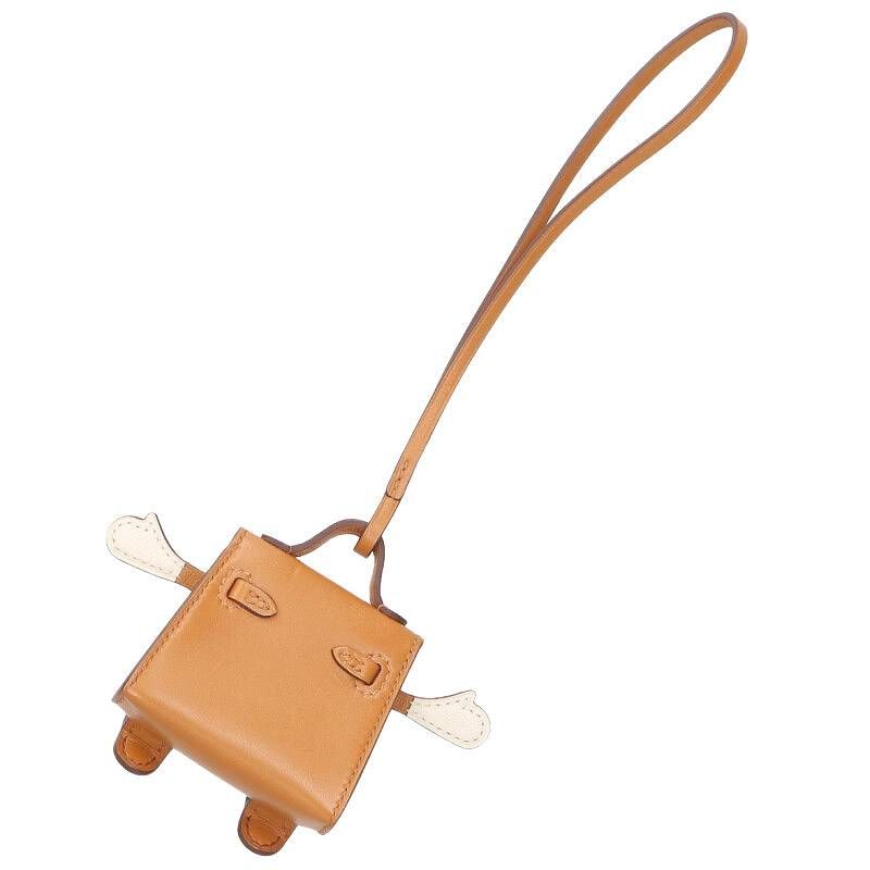 Hermes Kerry Doll Engraved U Ghardware Tadelakt Chevre Mizor Charm Men's