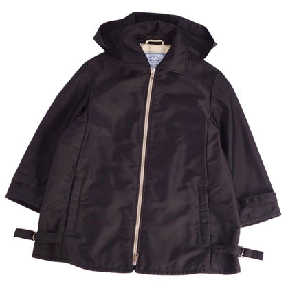 Prada Jacket Hoodie Hooded Zip Up Nylon