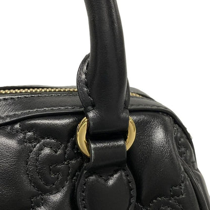 Gucci Ggmatelasse 702251 Black Chain Shoulder/mini Bag Leather