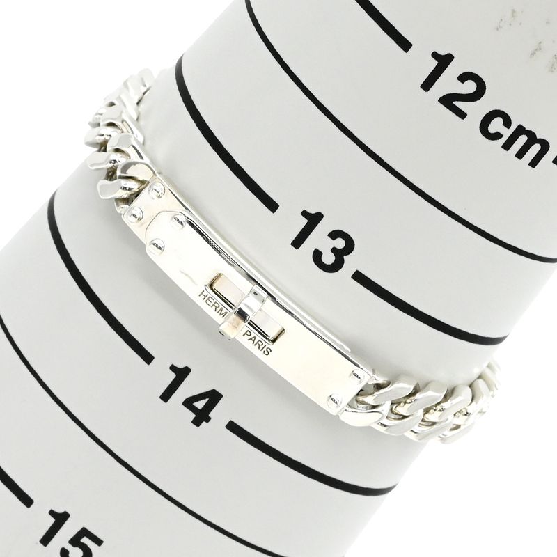 Hermes Bracelet Kelly Grumet TPM Silver 925 Silver XS Ag925 Chain H120439b [box