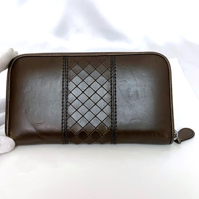 Bottega Veneta Round Zipper Long Wallet Ec22288 Brown