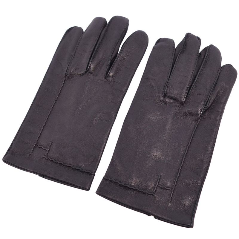 Hermes Gloves H Logo Lamb Leather Men's Fran