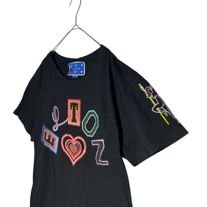 Gucci "elton John" Destruction Graphic Print T-Shirt Damaged Graphic Print