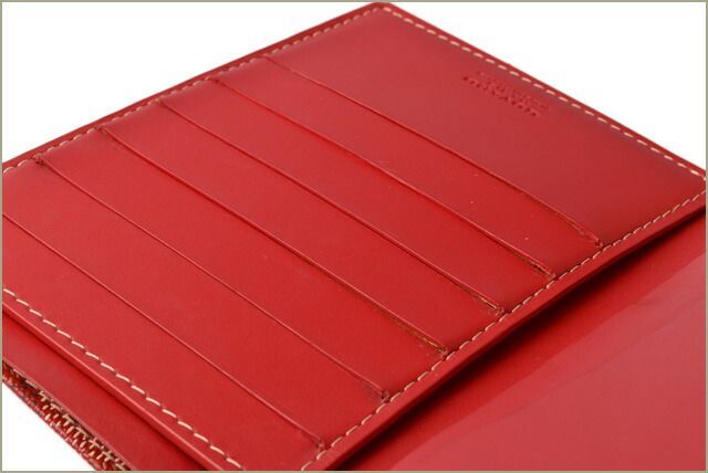 Goyard Wallet Goyard Fold Wallet Card Case Herringbone Red
