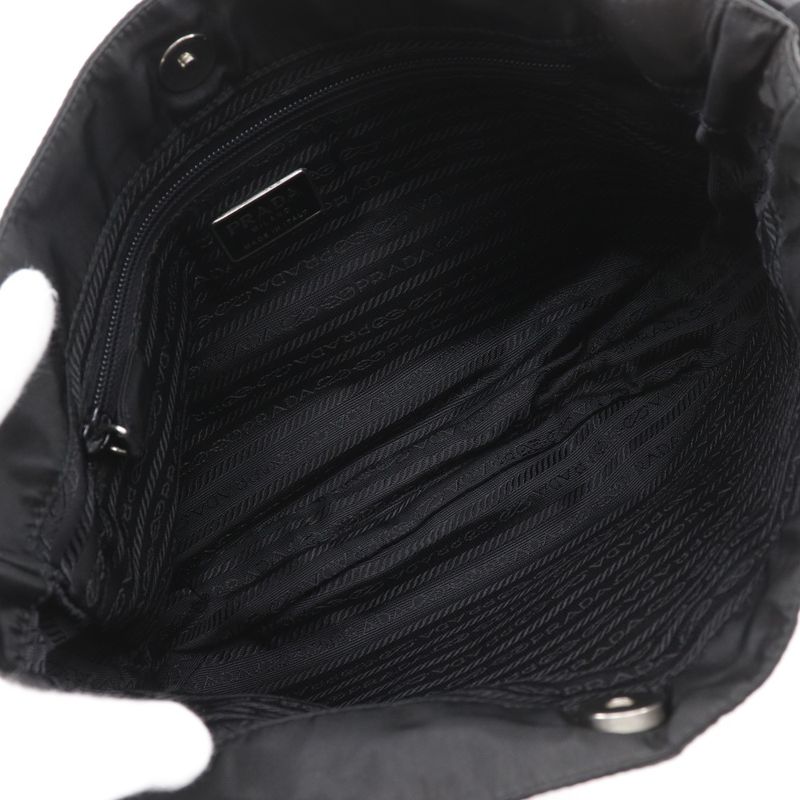 Prada Chain Shoulder B6431 Nylon And Plastic NERO Black Ladies Shoulder Bag