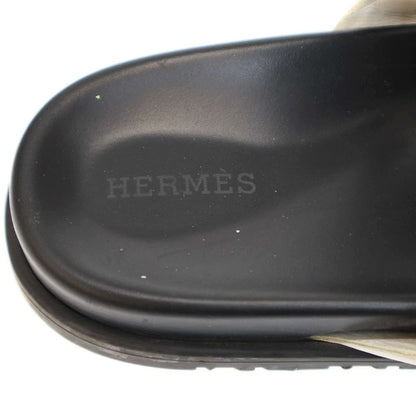 Hermes Extra Sandals Extra Sandals Black White 37