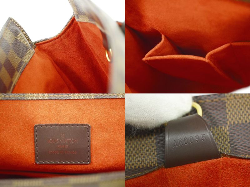 Authentic Louis Vuitton LV Parioli PM Damier Ebène Shoulder Bag Tote Bag Brown