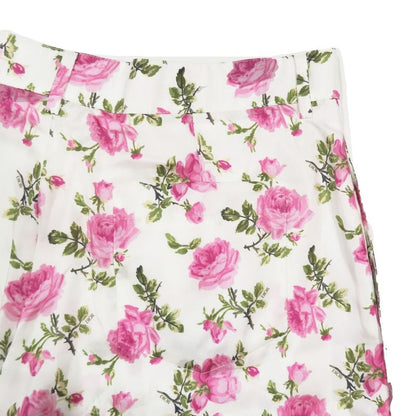 Unused 22aw DIOR Short Half Pants Floral Rose Semi Wide Silk Pants 293c170b5680