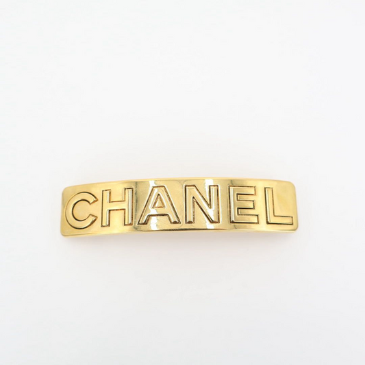 Chanel Logo Barrette Metal
