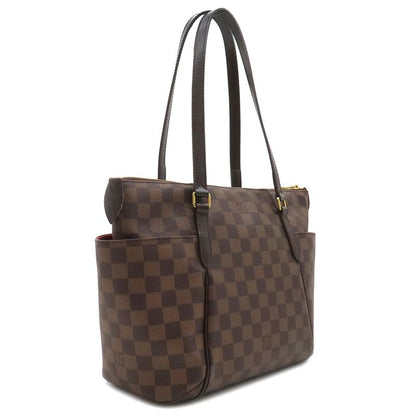 Louis Vuitton Tote Bag Totally PM Damier Canvas Damier Ebene Gold Hardware