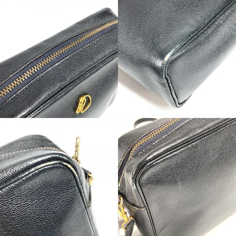 Hermes Shoulder Bag Jockey Horse Cheval Leather Black