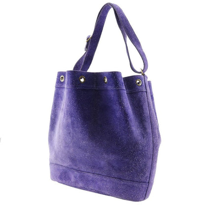 Hermes Market GM Suede Purple 0L Women's Shoulder Bag