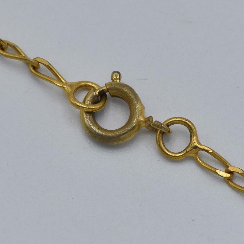 Celine Necklace Macadam Rhinestone GP Approx 5.2g Accessories H2158