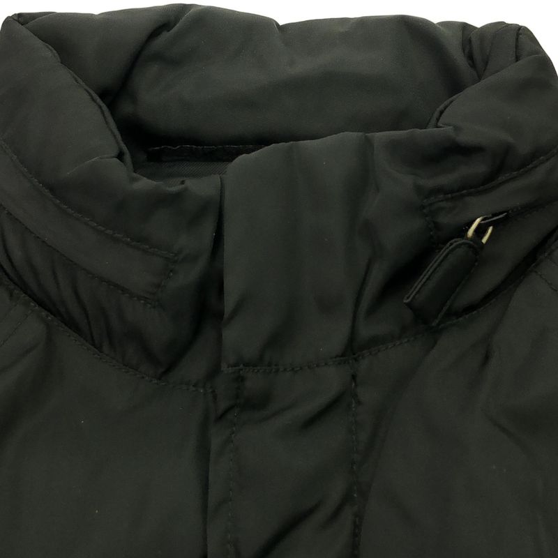 Prada Vintage Nylon Padded Half Coat Jacket Black S