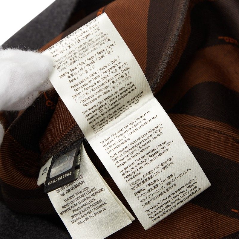 Fendi Sleeveless Dress Size: 38 Charcoal Gray Wool Women's Fendi